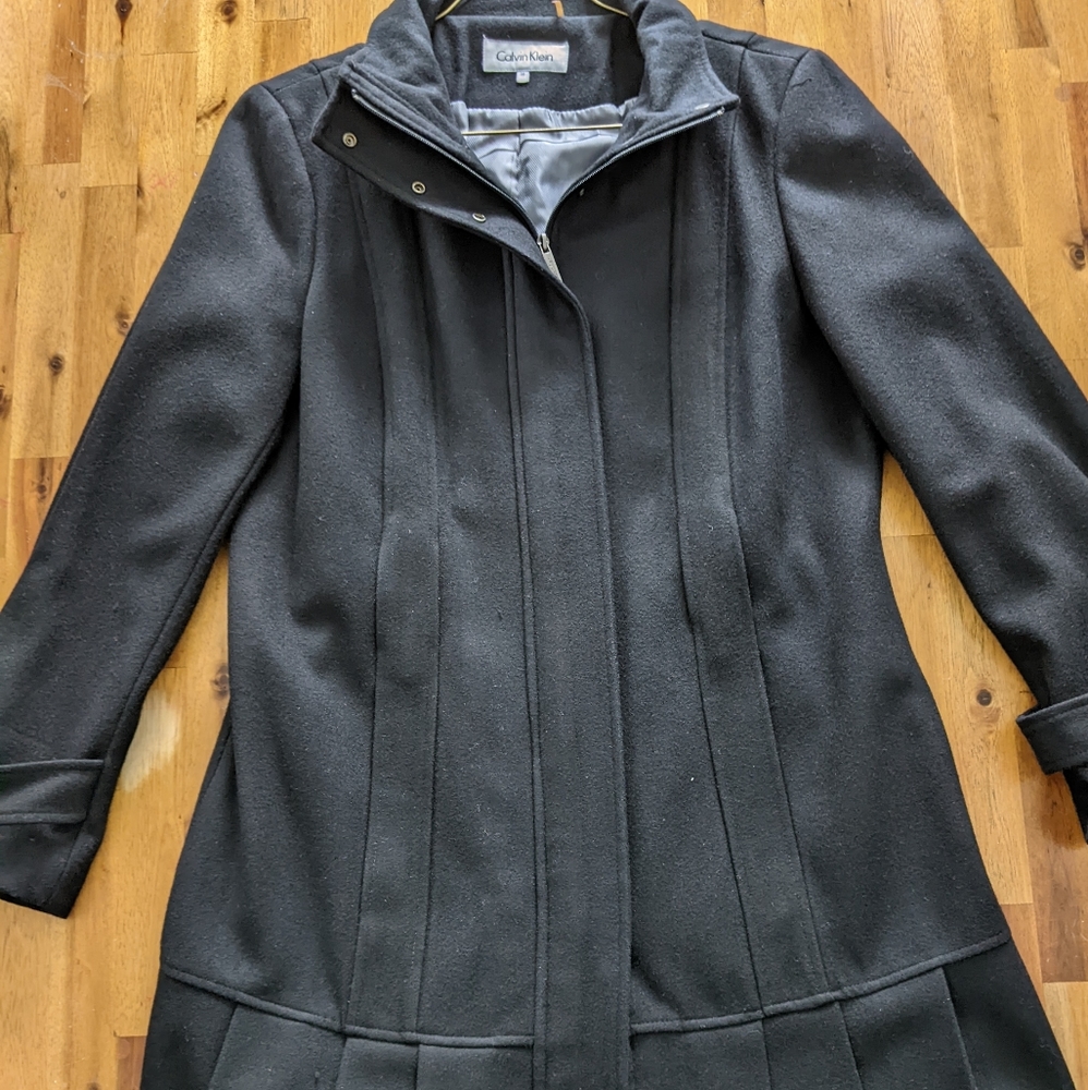 Calvin Klein Women's 14 Wool Winter Coat EUC